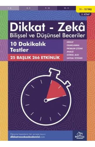 10 Dakikalık Testler (11-12 Yaş) - Dikkat Zeka