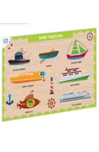 Ahşap Deniz Taşıtları Eğitici Set