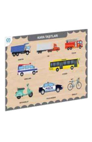 Ahşap Kara Taşıtları Eğitici Set