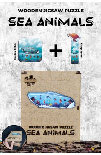 Ahşap Puzzle - Sea Animals (87 parça)