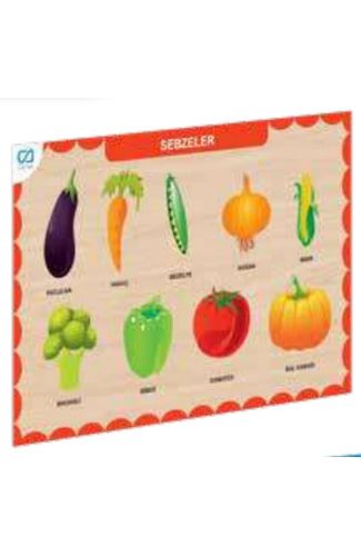 Ahşap Sebzeler Eğitici Set