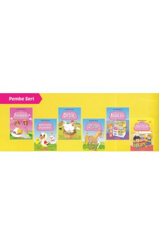 Aktiviteli Boyama Serisi - Pembe (6 Kitap)