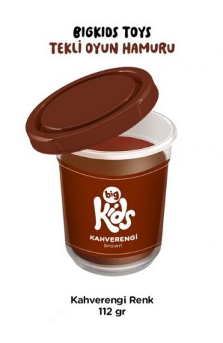 Bigkids Toys / Kahverengi - Tekli Oyun Hamuru (112 Gr)