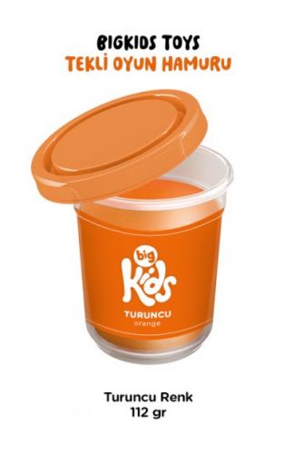 Bigkids Toys / Turuncu - Tekli Oyun Hamuru (112 Gr)