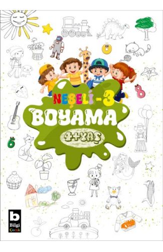 Bilgi Neşeli Boyama 4 + Yaş 3. Kitap
