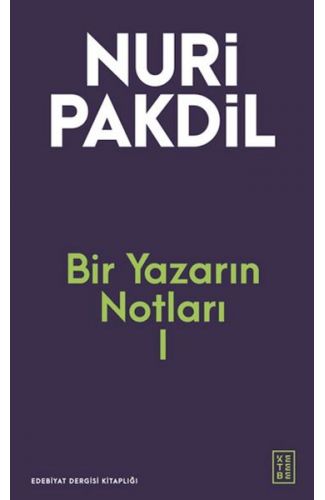 Bir Yazarın Notları I
