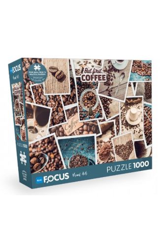 Blue Focus But Fırst Coffee - 1000 Parça
