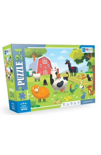 Blue Focus Farm Anımals (Çiftlik Hayvanları) - 24 Parça