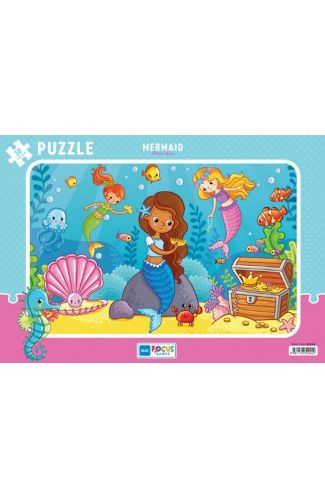 Blue Focus Mermaid (Deniz Kızı) Puzzle 30 Parça