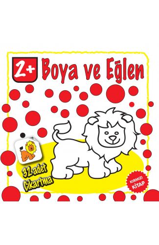 Boya ve Eğlen Kırmızı Kitap