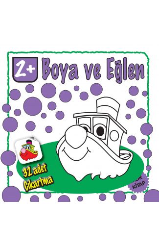 Boya ve Eğlen Mor Kitap