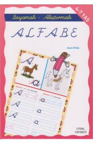 Boyamalı ve Alıştırmalı Türkçe Alfabe