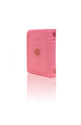 Büyük Cep Boy Kur'an-ı Kerim (Pembe Renk, Kılıflı, Mühürlü)