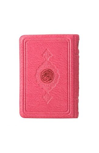 Cep Boy Kur'an-ı Kerim (Pembe, Kılıflı, Mühürlü)