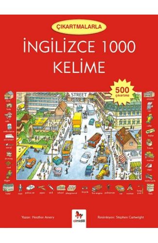 Çıkartmalarla İngilizce 1000 Kelime (500 Çıkartma)