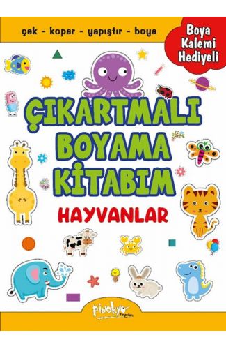Çıkartmalı Boyama Hayvanlar