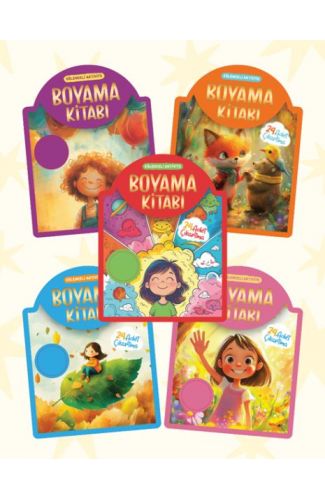Çıkartmalı Boyama Kitabı - 5 Kitap Set