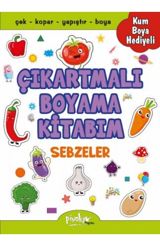 Çıkartmalı Boyama Sebzeler