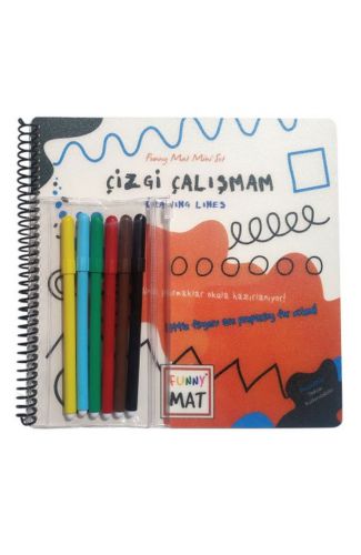 Çizgi Çalışmam - Funny Mat Mini Set (Aktivite Seti)
