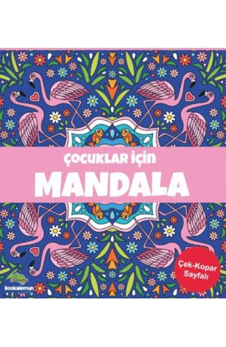 Çocuklar İçin Mandala - Lacivert