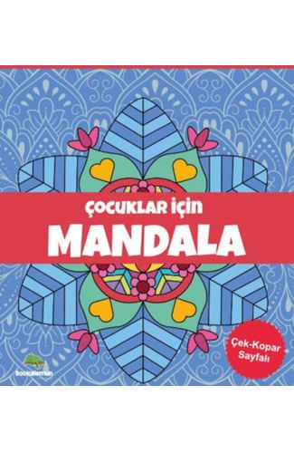 Çocuklar İçin Mandala - Mavi