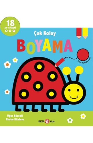 Çok Kolay Boyama Uğur Böcekli Resim Kitabım