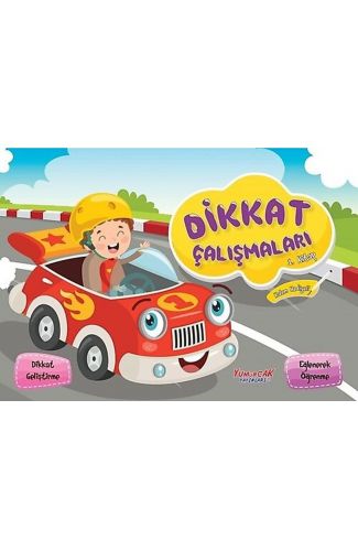 Dikkat Çalışmaları 1. Kitap (Kalem Hediyeli)