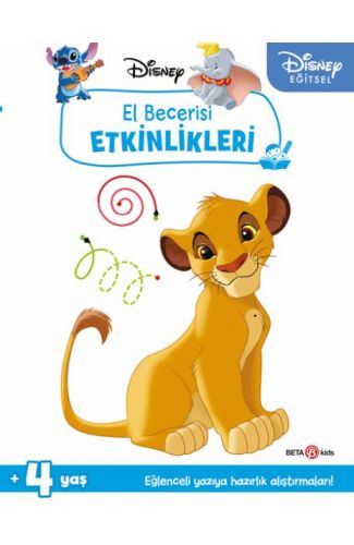 Disney Eğitsel Simba El Becerisi Etkinlikleri Yazıya Hazırlık