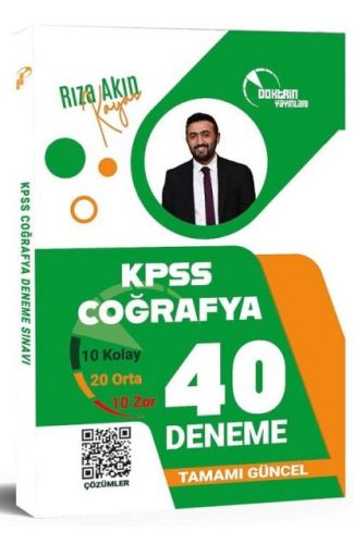 Doktrin KPSS Coğrafya 40 Deneme Çözümlü