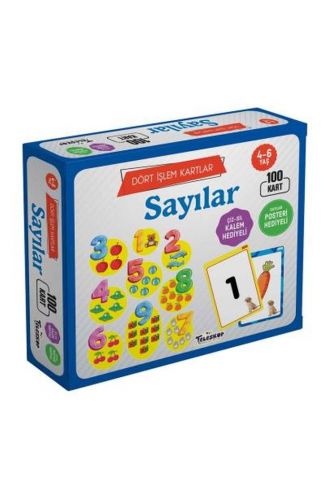Dört İşlem Kartlar Sayılar 4 6 Yaş 100 Kart