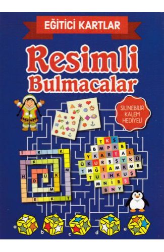 Eğitici Kartlar Resimli Bulmacalar