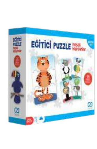 Eğitici Puzzle - Neşeli Hayvanlar