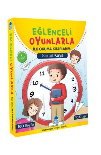 Eğlenceli Oyunlarla İlk Okuma Kitaplarım Set (10 Kitap)