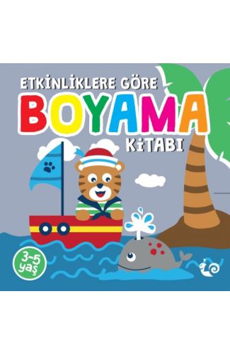 Etkinliklere Göre Boyama Kitabı - Gri