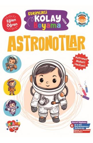 Etkinlikli Kolay Boyama -Astronotlar