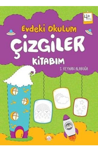 Evdeki Okulum Çizgiler Kitabım 4+Yaş