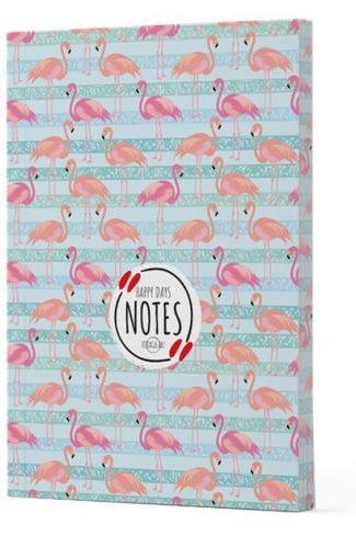 Flamingo 1 - Yan Baskılı Çizgili Defter