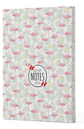 Flamingo 3 - Yan Boyamalı Çizgili Defter