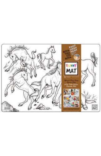 Funny Mat -  Atlar 33,5x48cm