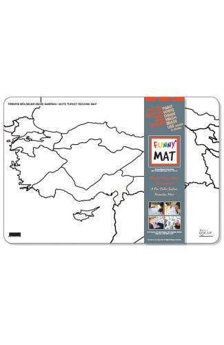 Funny Mat - Türkiye Bölgeler Dilsiz Haritası 33,5x48cm