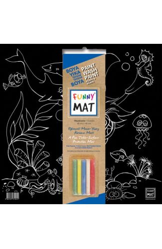 Funny Mat Black Okyanus (Tebeşirli)