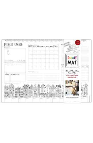 Funny Mat Çalışma Masam Business Planer Büyük Boy 68x48cm