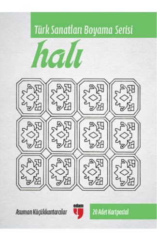 Halı - Türk Sanatları Boyama Serisi (20 Adet Kartpostal)