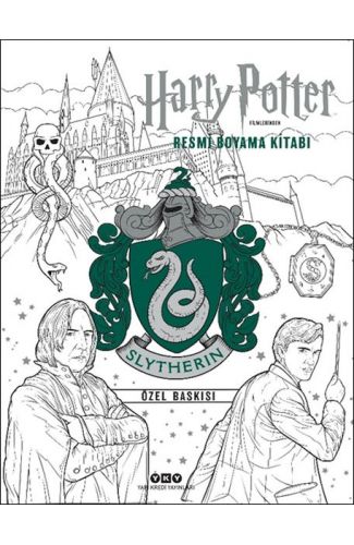 Harry Potter Filmlerinden Resmi Boyama Kitabı – Slytherin Özel Baskısı