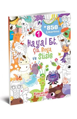 Hayal Et-Çiz-Boya-Süsle 850 Çıkartma -1
