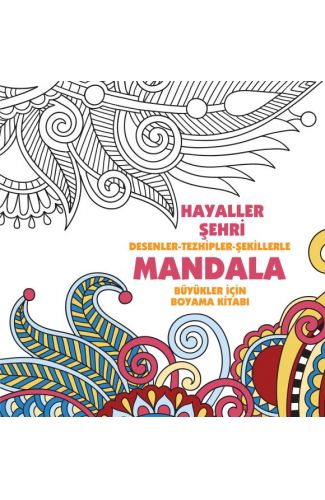 Hayaller Şehri - Mandala (Büyükler İçin Boyama)