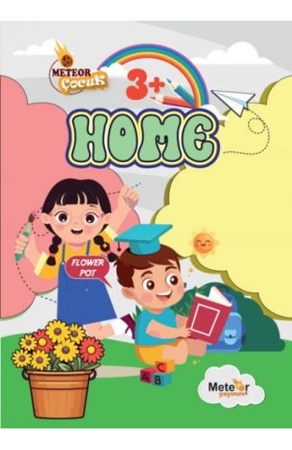 Homes (Ev Bölümleri) Türkçe – İngilizce Boyama Kitabı