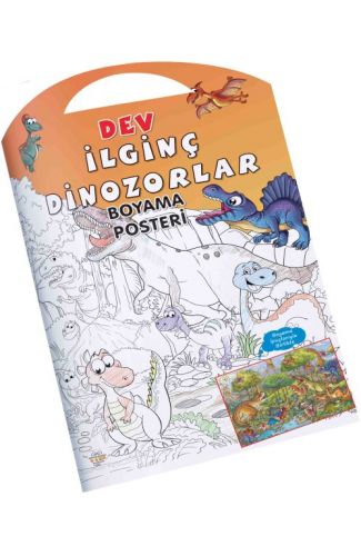 İlginç Dinozorlar Dev Boyama Posteri