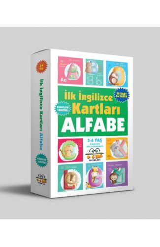 İlk İngilizce Kartları - Alfabe (3-6 Yaş)