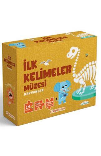 İlk Kelimeler Müzesi - Hayvanlar (İngilizce Destekli Kitap ve Yapboz Seti)